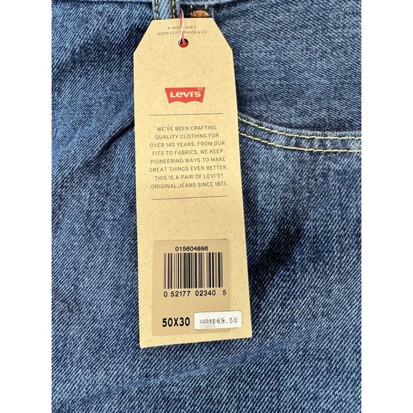Levi's 560 Comfort Mens Blue Jeans Tapered Leg *BRAND NEW* Big & Tall Size 50x30 - Picture 2 of 5